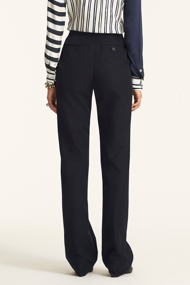 Belted Straight Leg Trousers