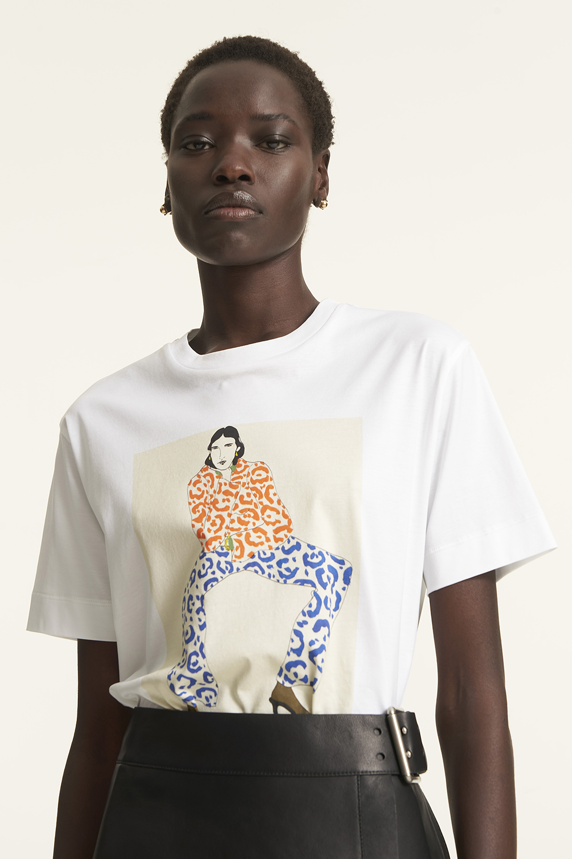 Thinking Lady White T-Shirt | T-Shirts&Sweater | PORTS 1961 – Ports1961