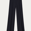 Flared Front Seam Trousers