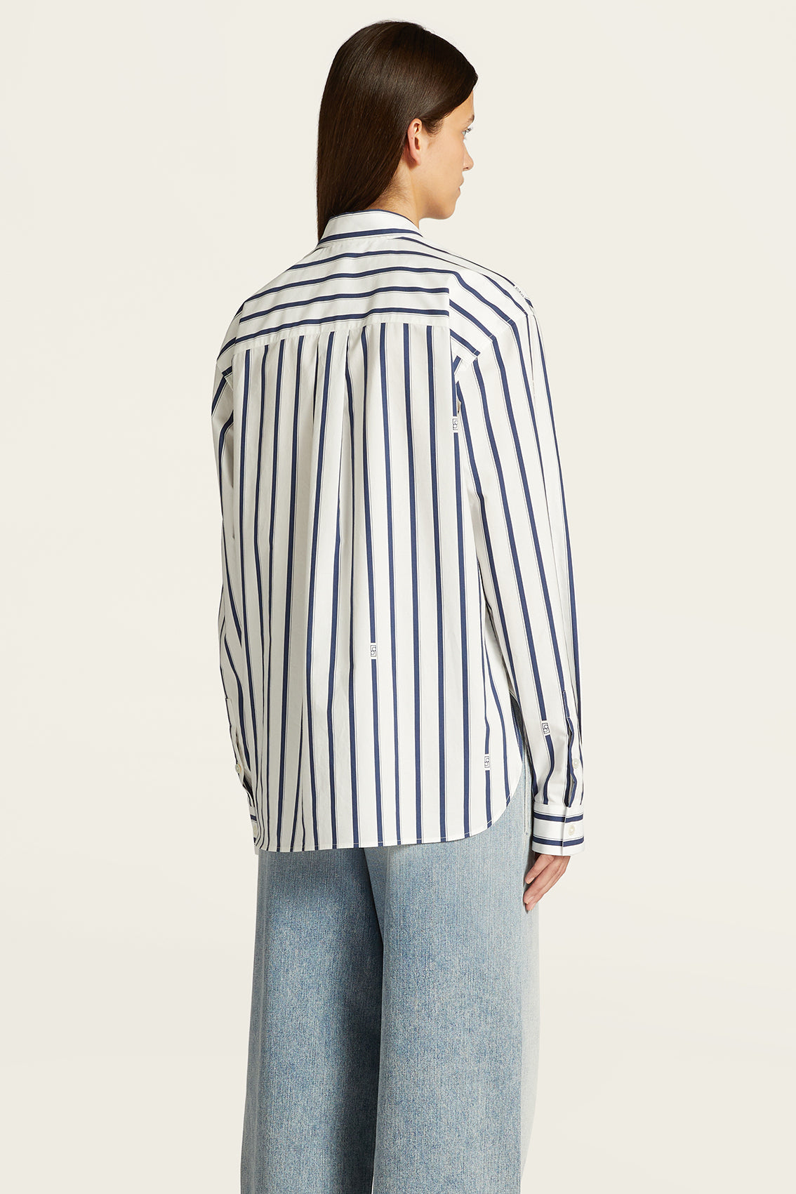 Breton Stripe Button Down Shirt