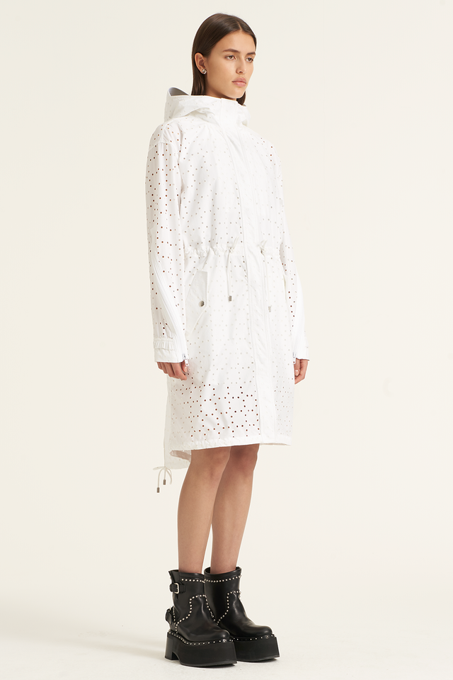 Perforated Spring Overcoat