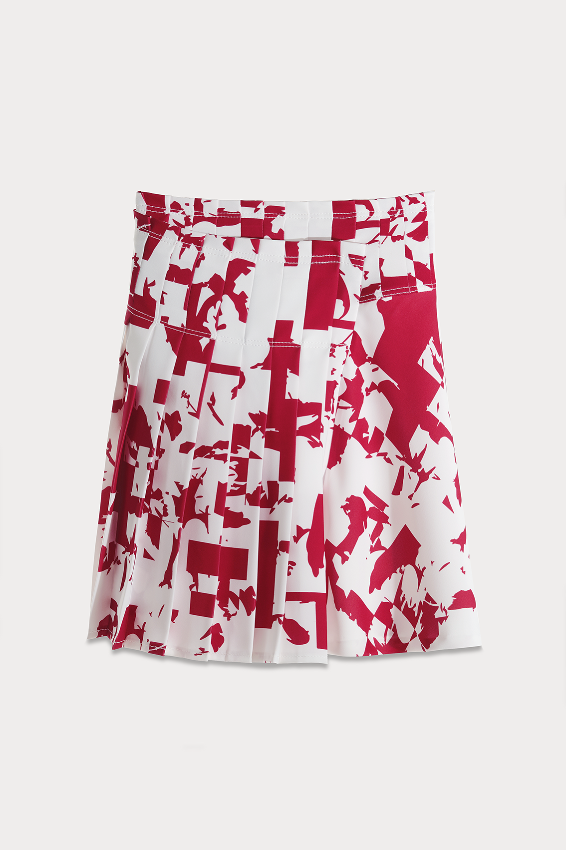 Red Abstract Printed Mini