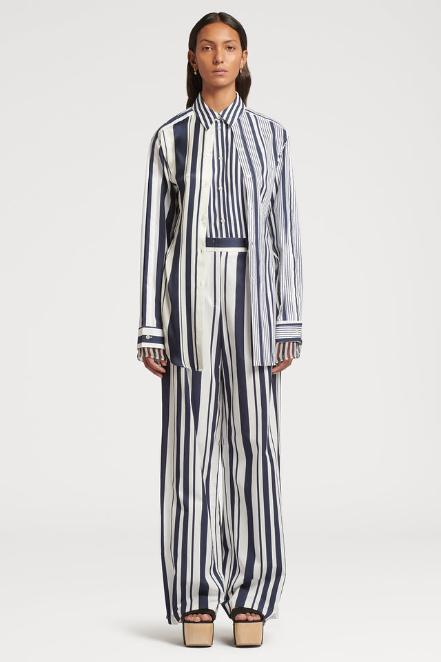 Striped Double Layer Shirt