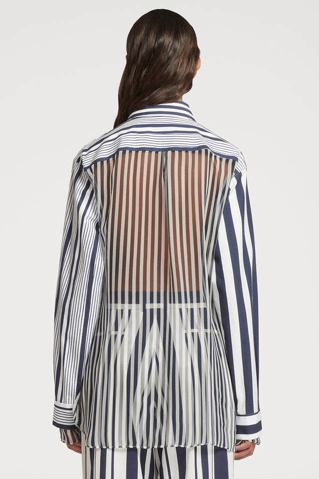 Striped Double Layer Shirt