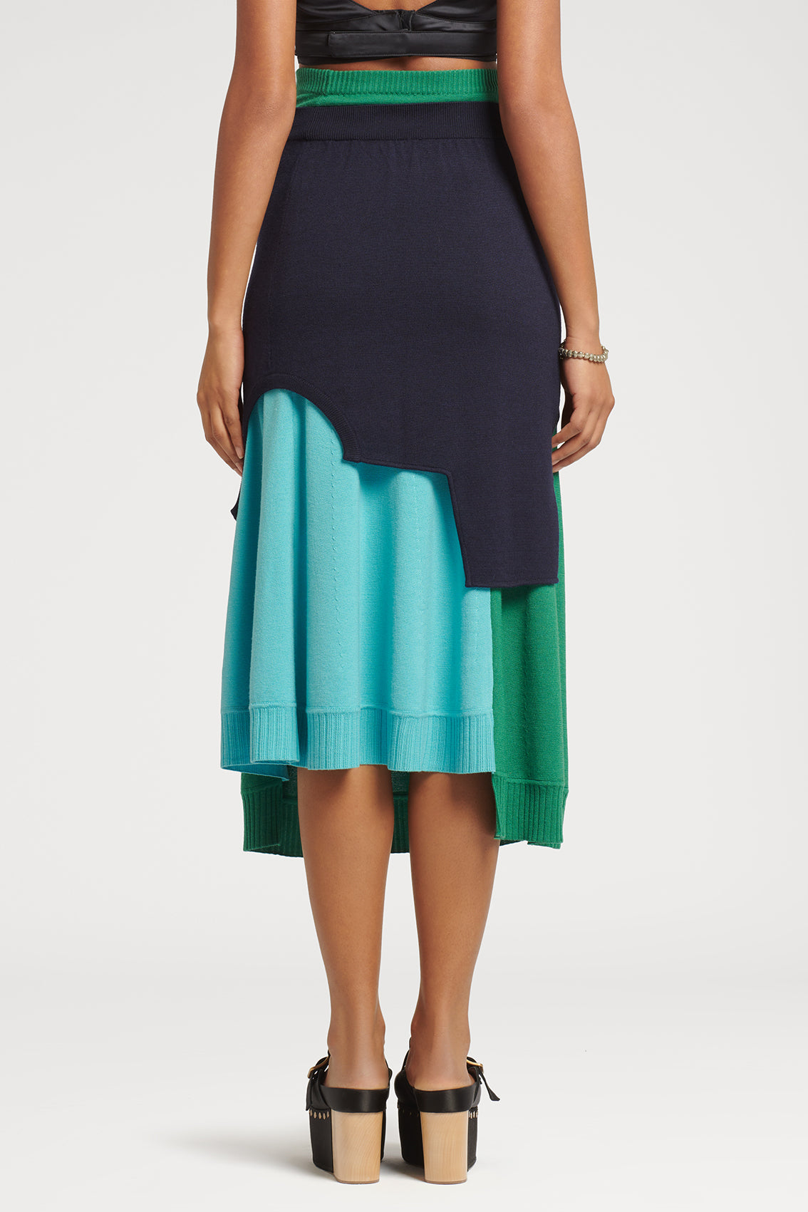 Colour Block Multi-Layer Skirt