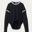 Zebra Collar Cropped Length Knit