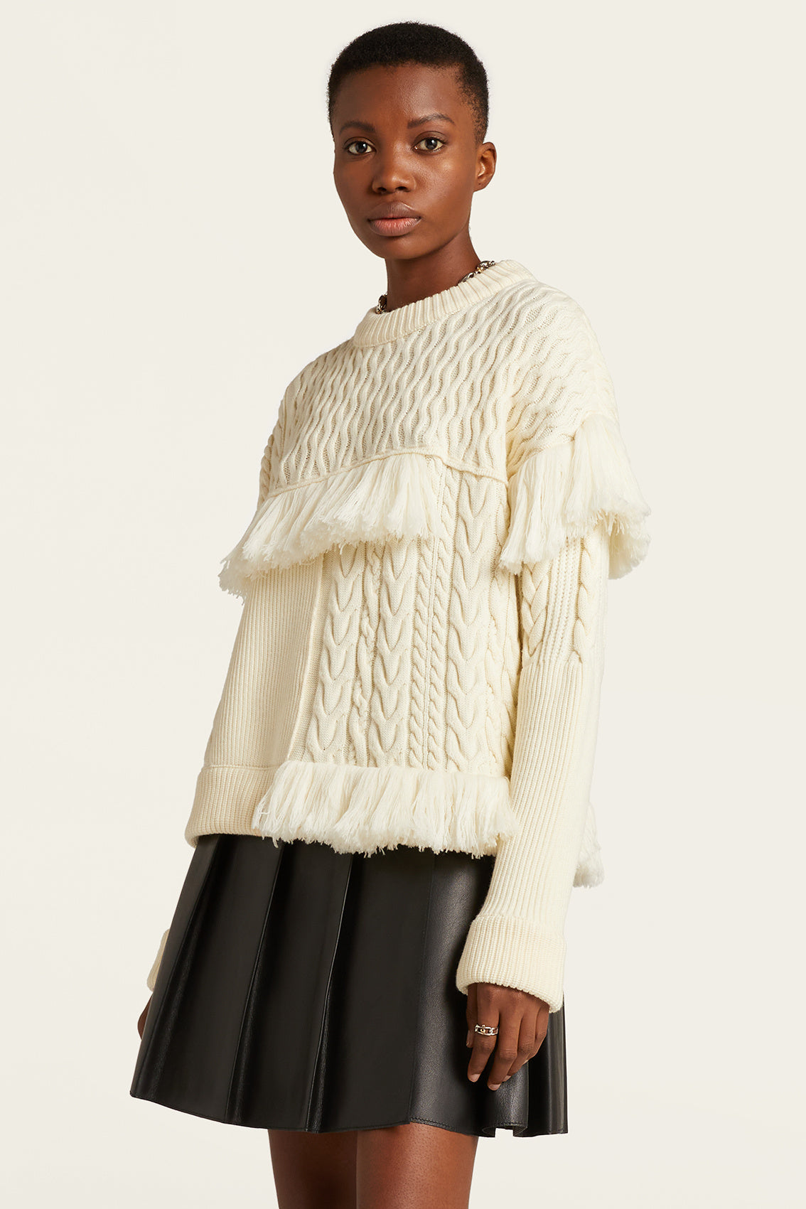 Abstract-Knit-Top-with-Fringe | Knitwear | PORTS 1961 – Ports1961