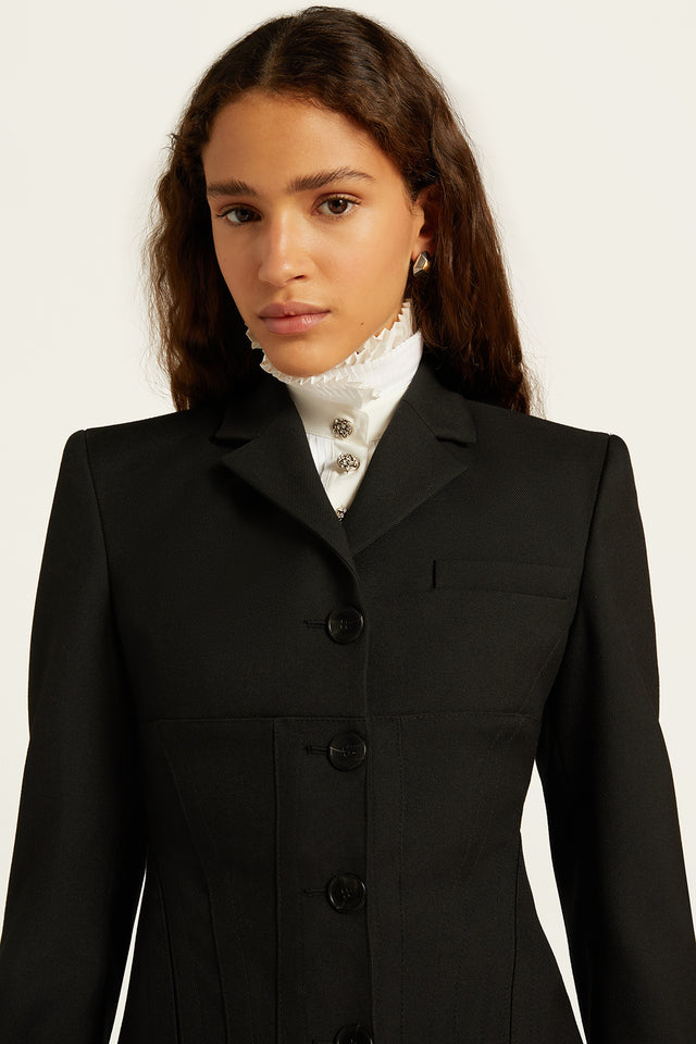 Fitted 4 Button Tiny Lapels Blazer