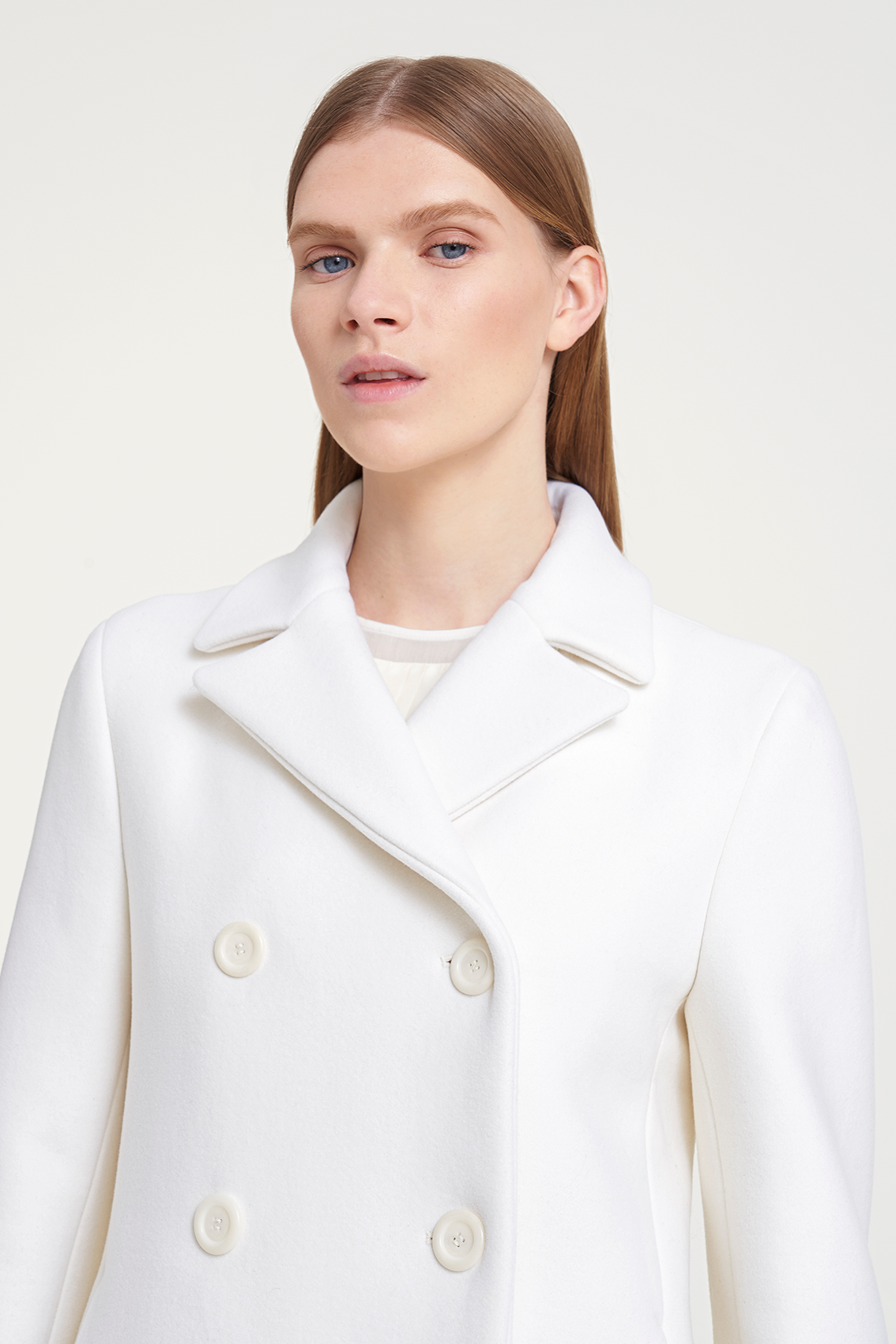 Peacoat white top